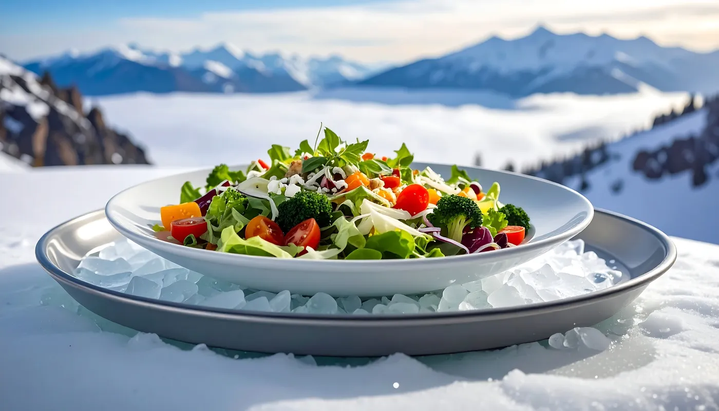 Reinhardt koch - Kochkurse und Gastronomie-Service - Köstlicher Berggipfelsalat mit Panoramablick.